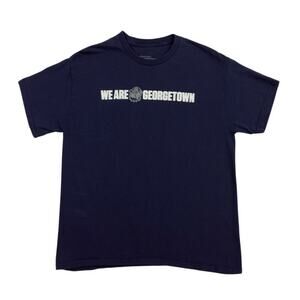 Georgetown Hoyas We Are Georgetown Hoya Family T Shirt Mens Large Navy Blue